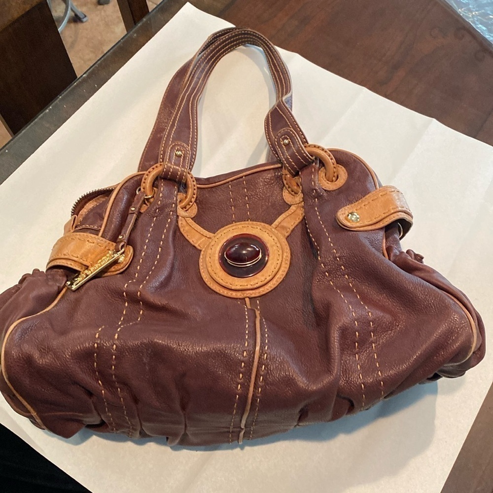 Lockheart Pebbled Leather “Stone” bag